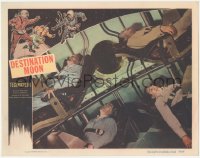 3d0759 DESTINATION MOON LC #6 1950 Robert A. Heinlein, Powers, Warner Anderson, John Archer & Wesson!