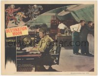 3d0764 DESTINATION MOON LC #8 1950 Robert A. Heinlein, great image of men in control room!