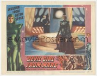 3d0948 DEVIL GIRL FROM MARS LC #2 1955 great image of alien Patricia Laffan on board spaceship!