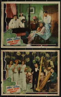 3d1170 HOLD THAT GHOST 2 LCs 1941 Bud Abbott & Lou Costello w/ Joan Davis & Crane, Andrews Sisters!