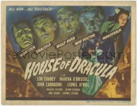 3d0934 HOUSE OF DRACULA TC 1945 wonderful images of all the best most classic monsters, ultra rare!