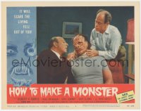 3d0962 HOW TO MAKE A MONSTER LC #2 1958 Harris & Brinegar take care of Frankenstein Gary Conway!
