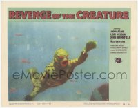 3d0841 REVENGE OF THE CREATURE LC #4 1955 wonderful close up of the monster swimming underwater!