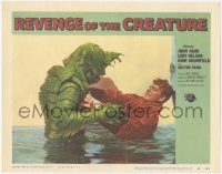 3d0840 REVENGE OF THE CREATURE LC #7 1955 c/u of John Bromfield in water attacked by the monster!