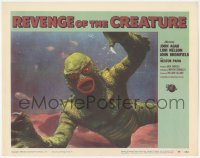 3d0839 REVENGE OF THE CREATURE LC #8 1955 best incredible super close up of the monster underwater!