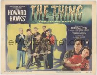 3d0863 THING LC #1 1951 Howard Hawks classic horror, best image of top cast with weapons, rare!