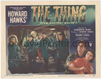 3d0869 THING LC #6 1951 Howard Hawks classic horror, Margaret Sheridan stands behind men w/ weapons!