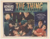 3d0868 THING LC #8 1951 Howard Hawks classic horror, Tobey, Sheridan, Martin & Dierkes help Franz!