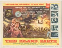 3d0872 THIS ISLAND EARTH TC 1955 they challenged unearthly furies of a planet gone mad, cool art!