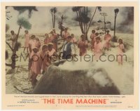 3d0887 TIME MACHINE LC #7 1960 H.G. Wells, George Pal, Rod Taylor sets fire to Morlocks' caves!