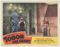 3d0890 TOBOR THE GREAT LC #4 1954 Billy Chapin & Charles Drake watch huge man-made monster in lab!