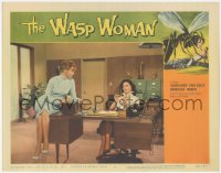 3d0919 WASP WOMAN LC #5 1959 woman watches sexy Susan Cabot doing her nails at desk in office!