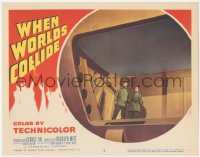 3d0926 WHEN WORLDS COLLIDE LC #3 1951 Rush & Derr looking out space ship door, George Pal classic!