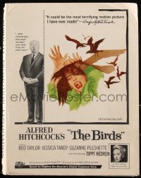 3d0446 BIRDS publicity promotion exploitation kit 1963 Alfred Hitchcock classic, ultra rare!