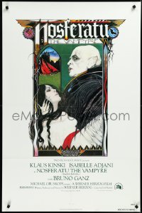3d0619 NOSFERATU THE VAMPYRE 1sh 1979 Werner Herzog, Palladini art of vampire Klaus Kinski!