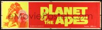 3d0367 PLANET OF THE APES paper banner 1968 Charlton Heston classic sci-fi, different & ultra rare!