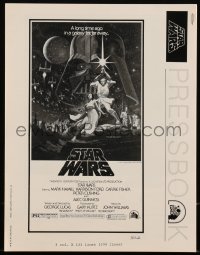 3d0461 STAR WARS pressbook 1977 George Lucas classic sci-fi epic, lots of advertising images!