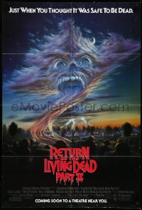 3d0639 RETURN OF THE LIVING DEAD 2 advance 1sh 1988 just when you thought it was safe to be dead!