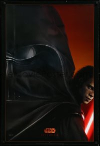3d1444 REVENGE OF THE SITH style A teaser DS 1sh 2005 Star Wars Episode III, Christensen as Vader!