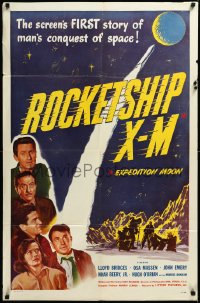 3d0640 ROCKETSHIP X-M 1sh 1950 Lloyd Bridges, screen's FIRST story of man's conquest of space!