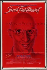 3d0645 SHOCK TREATMENT 1sh 1981 Rocky Horror follow-up, great artwork of demented doctor!