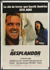 3d0280 SHINING linen Spanish 1980 Stephen King & Stanley Kubrick horror masterpiece, Jack Nicholson!
