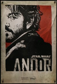3d1631 ANDOR DS TV poster 2022 Star Wars, Disney+, art of Diego Luna in the title role as Cassian!