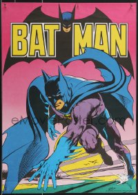 3d1670 BATMAN 17x24 special poster 1970s cool comic artwork of caped crusader!