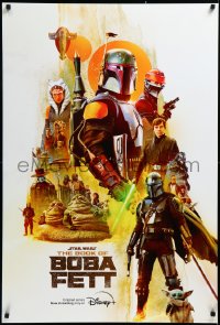 3d1632 BOOK OF BOBA FETT DS tv poster 2022 Walt Disney, great image of the bounty hunter & cast!