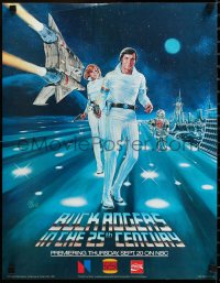 3d1634 BUCK ROGERS IN THE 25th CENTURY tv poster 1979 Emmett art of Gil Gerard in the title role!