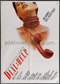 3d1672 DIAL HELP 20x28 English special poster 1988 Ruggero Deodato's Minaccia d'Amore, ultra rare!