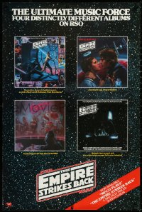3d1626 EMPIRE STRIKES BACK 24x36 music poster 1980 ultimate music force, art from four albums!
