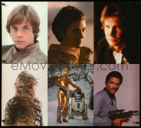 3d0334 EMPIRE STRIKES BACK 34x38 special poster 1980 heroes Luke, Leia, Han, Chewbacca, Lando, R2, 3PO!