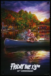3d1643 FRIDAY THE 13TH 24x36 special poster 2020 40th anniversary artwork by Joel Robinson!