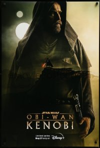 3d1639 OBI-WAN KENOBI DS tv poster 2022 Star Wars, Disney+, Ewan McGregor w/ image of Darth Vader!