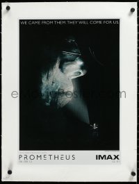 3d0255 PROMETHEUS linen IMAX mini poster 2012 we came from them, they will come for us, Ridley Scott!