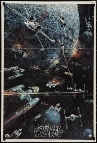 3d1628 STAR WARS 22x33 music poster 1977 George Lucas classic, John Berkey artwork, soundtrack!