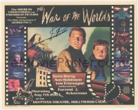 3d0443 WAR OF THE WORLDS signed 572/2500 11x14 by Ann Robinson, 2003 images from War of the Worlds!