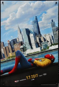 3d1470 SPIDER-MAN: HOMECOMING teaser DS 1sh 2017 Holland in the title role, New York City skyline!