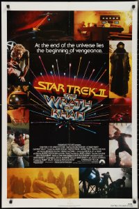 3d0651 STAR TREK II 1sh 1982 The Wrath of Khan, Leonard Nimoy, William Shatner, sci-fi sequel!