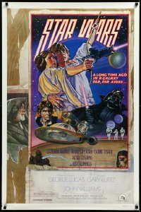 3d1477 STAR WARS style D studio style 1sh 1977 George Lucas, circus poster art by Struzan & White!