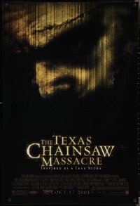 3d1490 TEXAS CHAINSAW MASSACRE advance 1sh 2003 cool horror image, Jessica Biel, Jonathan Tucker
