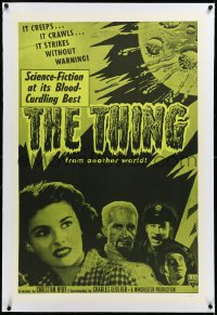 3d0212 THING linen 1sh R1957 Howard Hawks classic, it strikes without warning from another world!