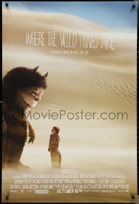 3d1510 WHERE THE WILD THINGS ARE advance DS 1sh 2009 Spike Jonze, cool image of monster & little boy