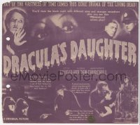 3d1190 DRACULA'S DAUGHTER herald 1936 vampire Gloria Holden gives you that weird feeling, very rare!