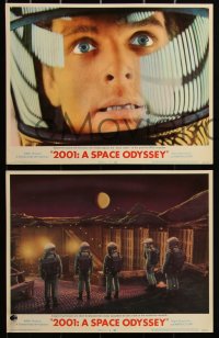 3d1019 2001: A SPACE ODYSSEY 8 LCs 1968 Stanley Kubrick sci-fi classic, Gary Lockwood, Keir Dullea!