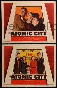 3d1032 ATOMIC CITY 8 LCs 1952 Cold War nuclear scientist Gene Barry in the big suspense shock story!