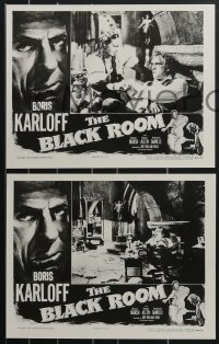 3d1153 BLACK ROOM 7 LCs R1955 Robert Allen, great images of creepy Boris Karloff!