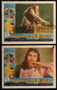3d1059 DAUGHTER OF DR JEKYLL 8 LCs 1957 Edgar Ulmer, John Dierkes, Arthur Shields, Edgar Ulmer!