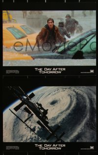 3d1012 DAY AFTER TOMORROW 10 LCs 2004 Jake Gyllenhaal, Dennis Quaid, wild disaster scenes!